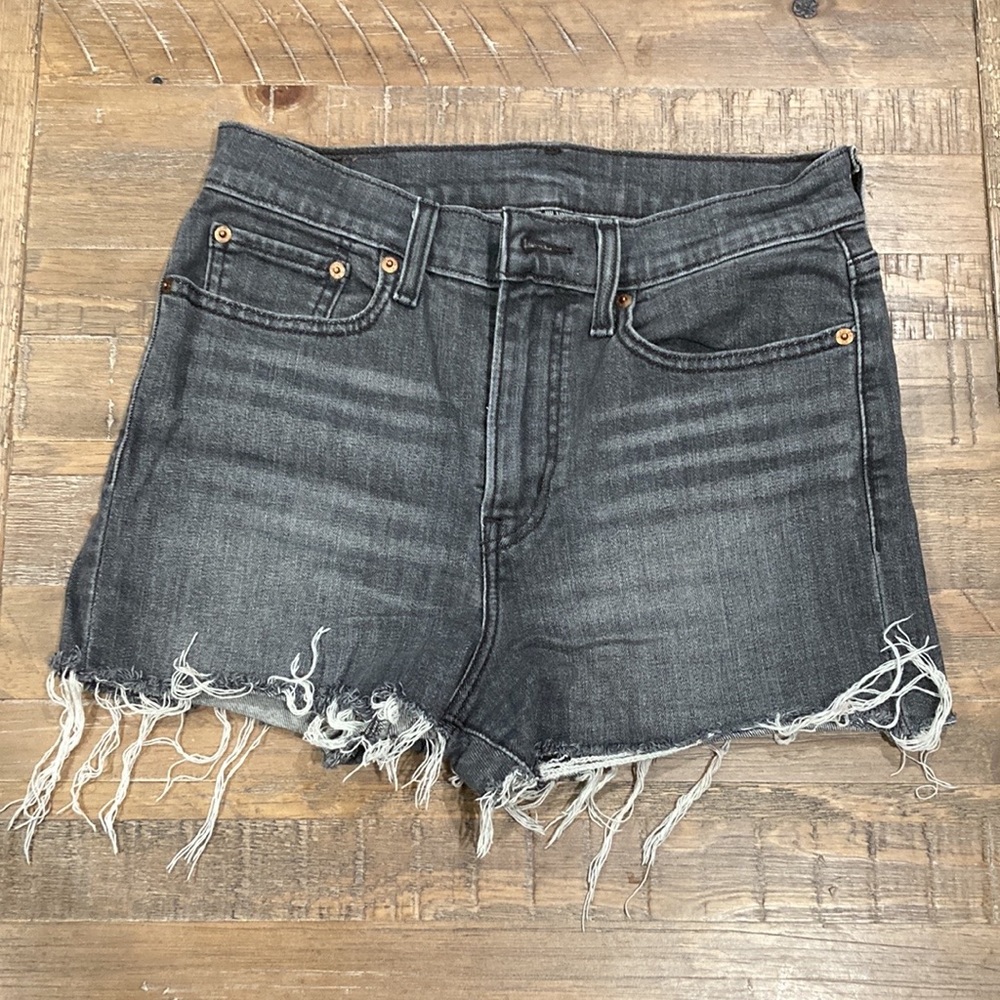Levi’s 501 Jean Shorts (W29, Faded Black Wash)